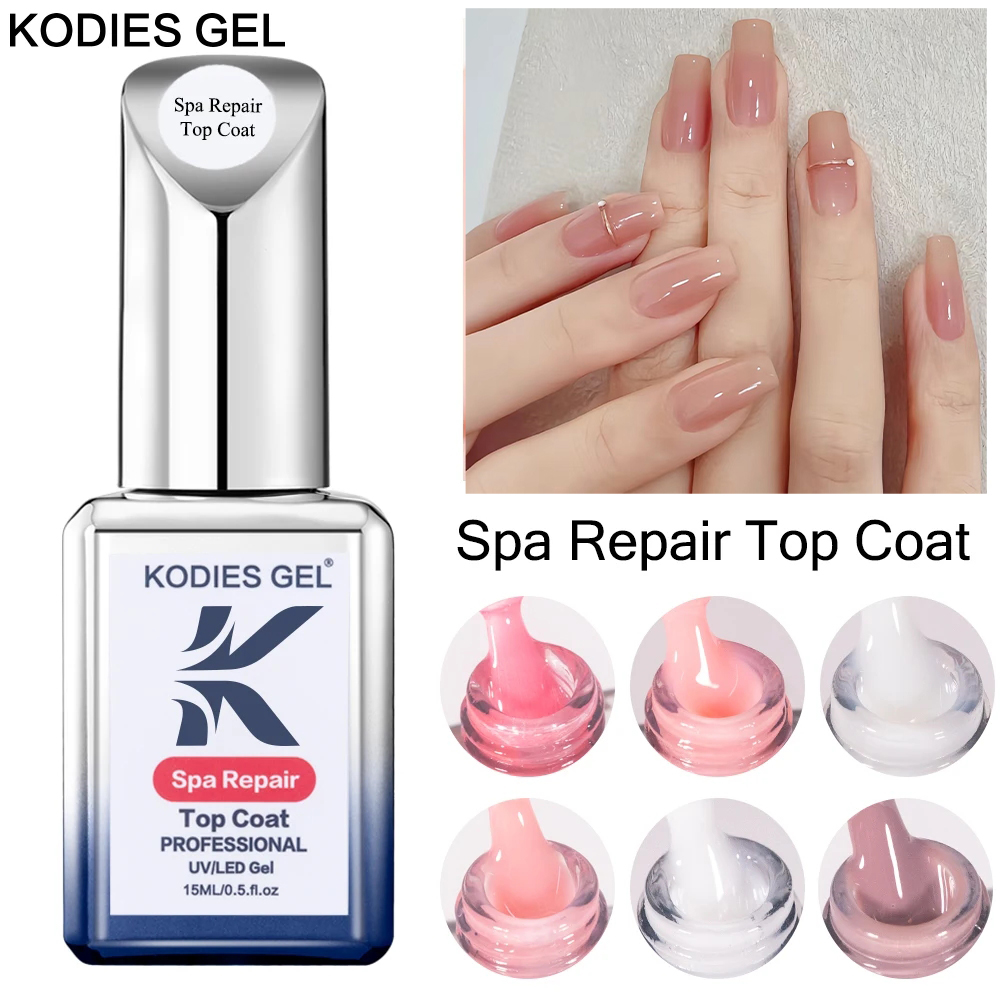 Nail Art Jelly - KODIES GEL Bianco Latteo Top Coat