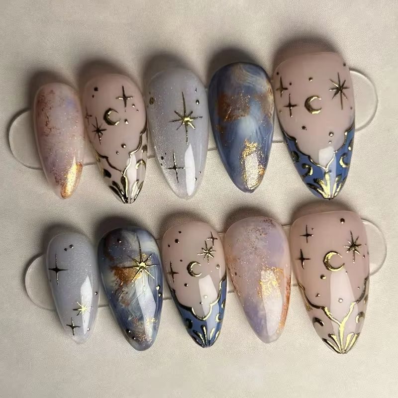 Nail Art Jelly - 24 pezzi set di unghie corte