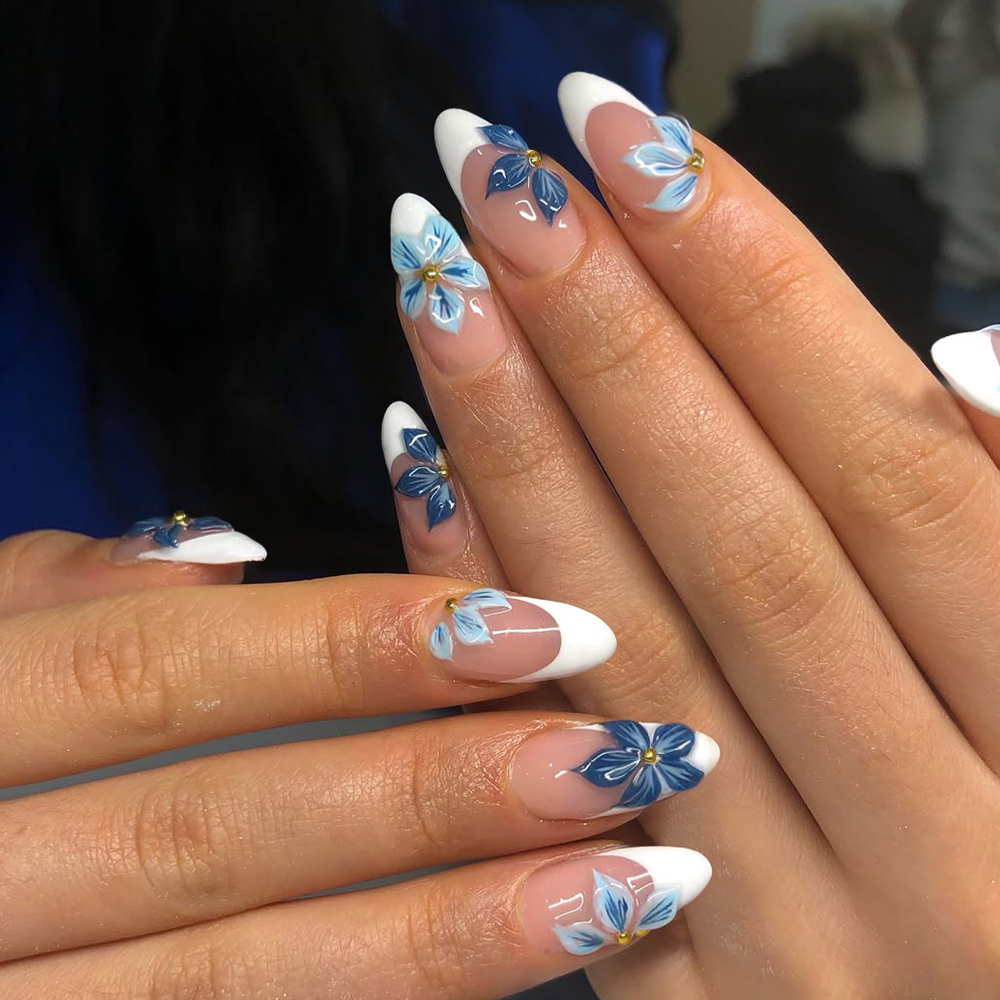 Nail Art Jelly - 24 pezzi di mandorla 3d gel