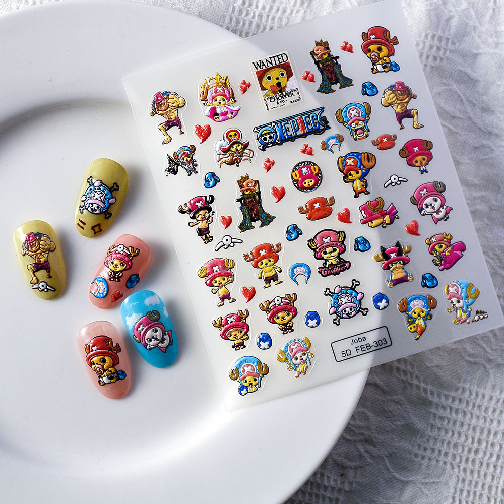 Nail Art Zoro One Piece - 1 Pezzo Adesivi per Unghie One