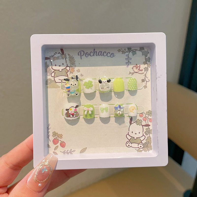 Nail Art Jelly - Set completo di unghie finte Hello