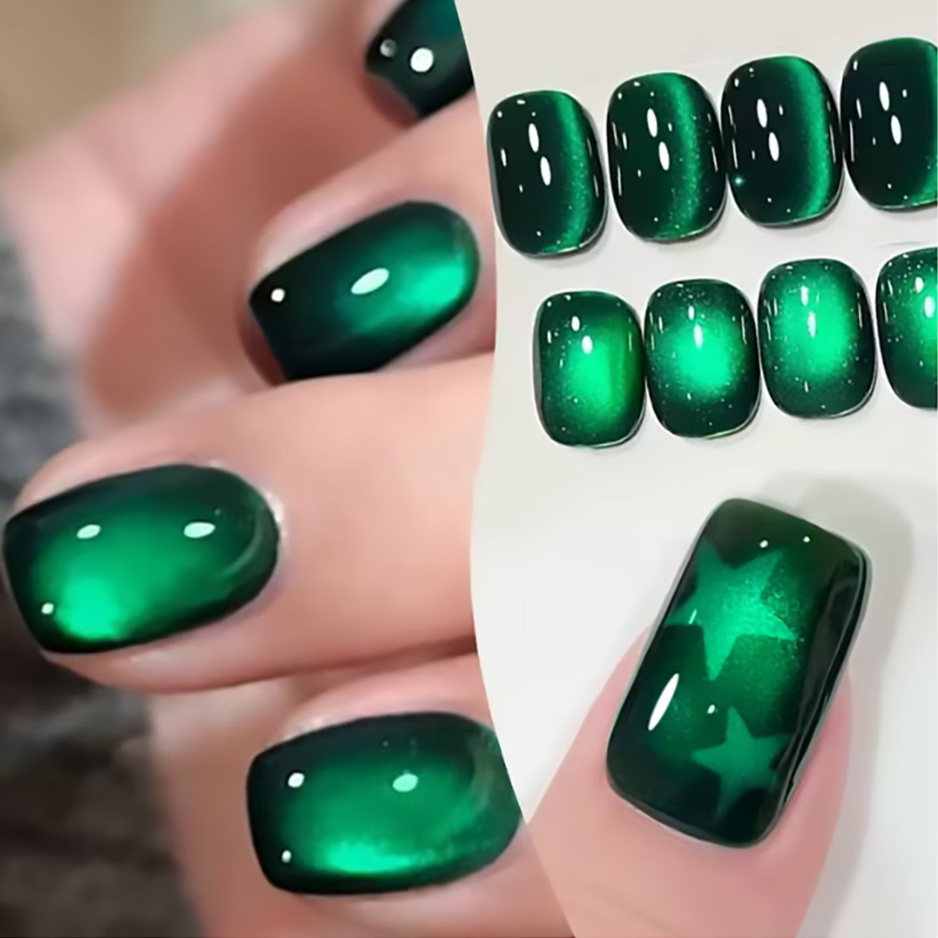 Smalto Semipermanente Magnetic - Nail Art Emerald Green recensione e prezzo