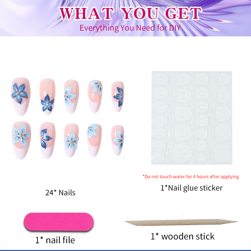 24 pezzi di mandorla 3d gel fi - Nail Art Jelly recensione e prezzo