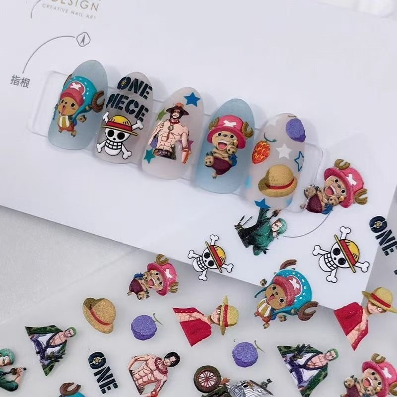 One Piece Luffy Zoro Chopper A - Nail Art Zoro One Piece recensione e prezzo