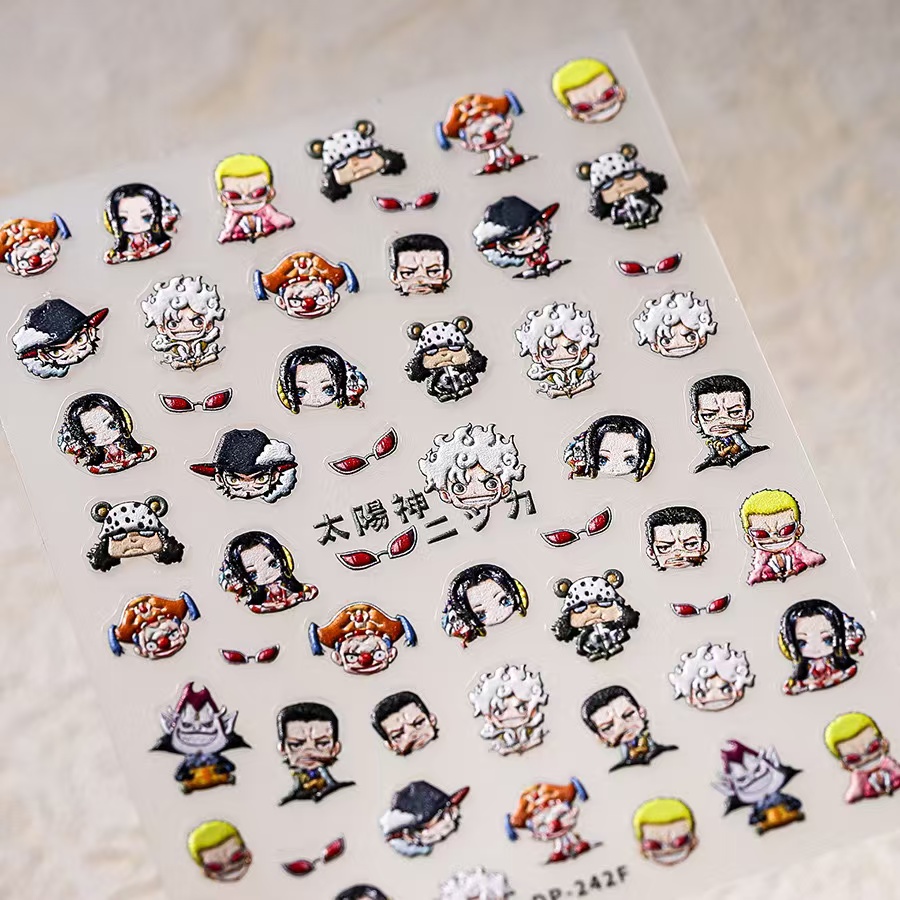 1 Pezzo Adesivi per Unghie 5D  - Nail Art Zoro One Piece recensione e prezzo