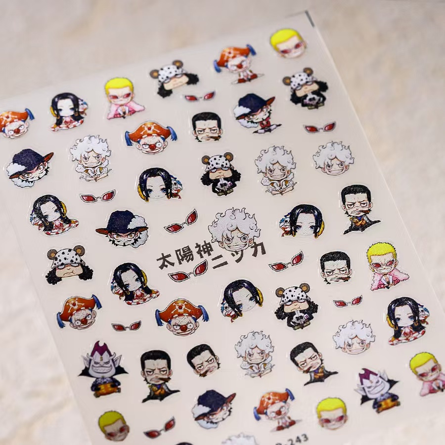 1 Pezzo Adesivi per Unghie 5D  - Nail Art Zoro One Piece recensione e prezzo