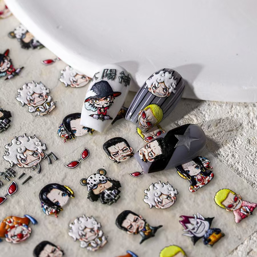 1 Pezzo Adesivi per Unghie 5D  - Nail Art Zoro One Piece recensione e prezzo