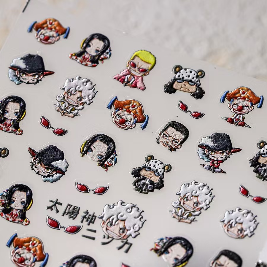1 Pezzo Adesivi per Unghie 5D  - Nail Art Zoro One Piece recensione e prezzo