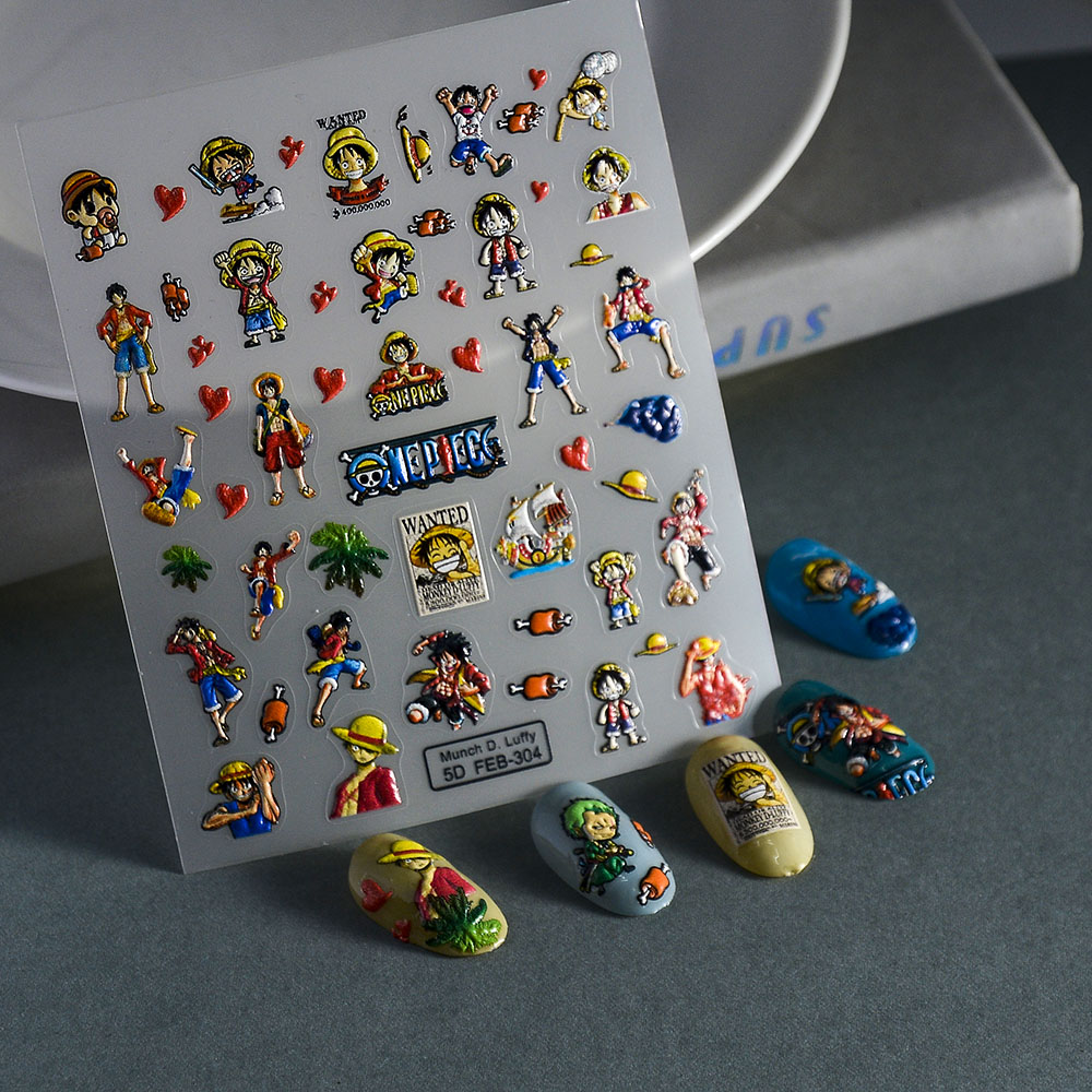 1 Pezzo Adesivi per Unghie 5D  - Nail Art Zoro One Piece recensione e prezzo