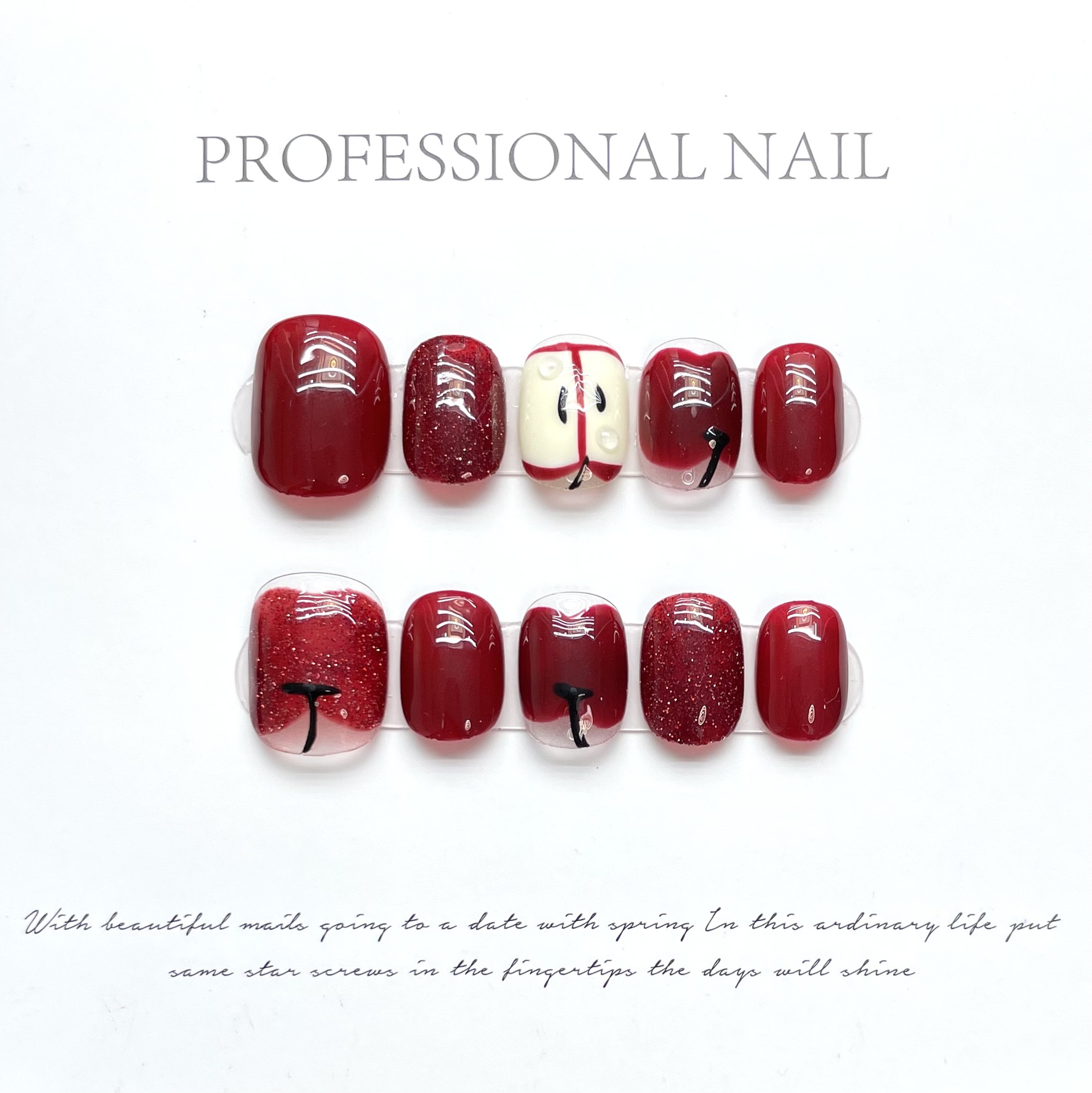 10 pezzi di lusso fatti a mano - Nail Adhesive Tab recensione e prezzo