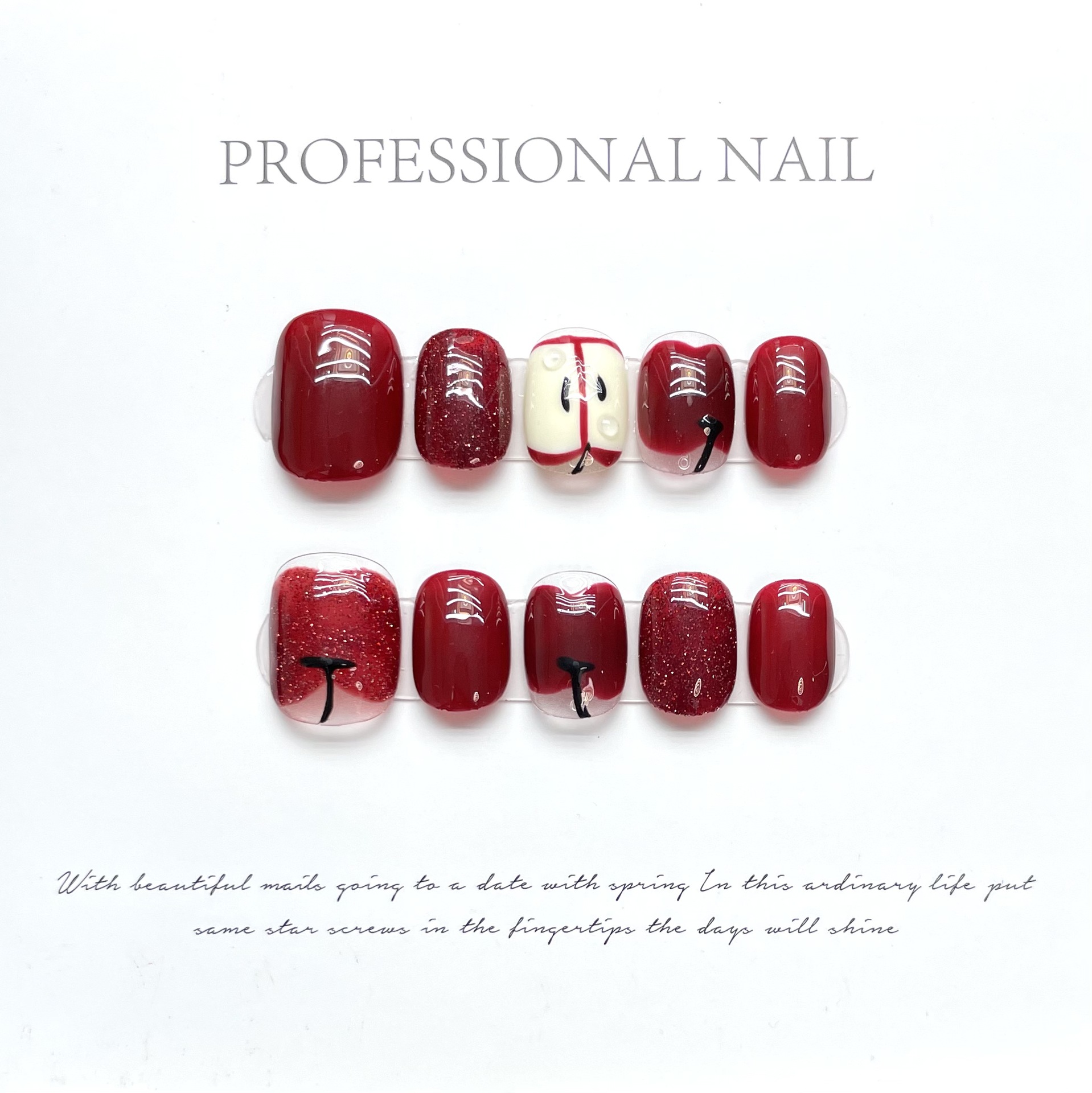 10 pezzi di lusso fatti a mano - Nail Adhesive Tab recensione e prezzo