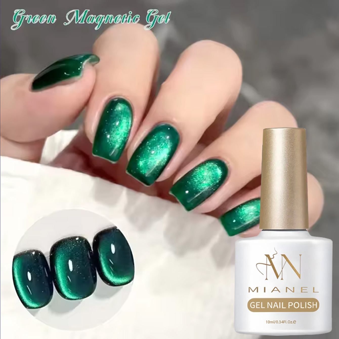MAINEL 10ML 1Pz Smalto Gel Eff - Nail Art Emerald Green recensione e prezzo