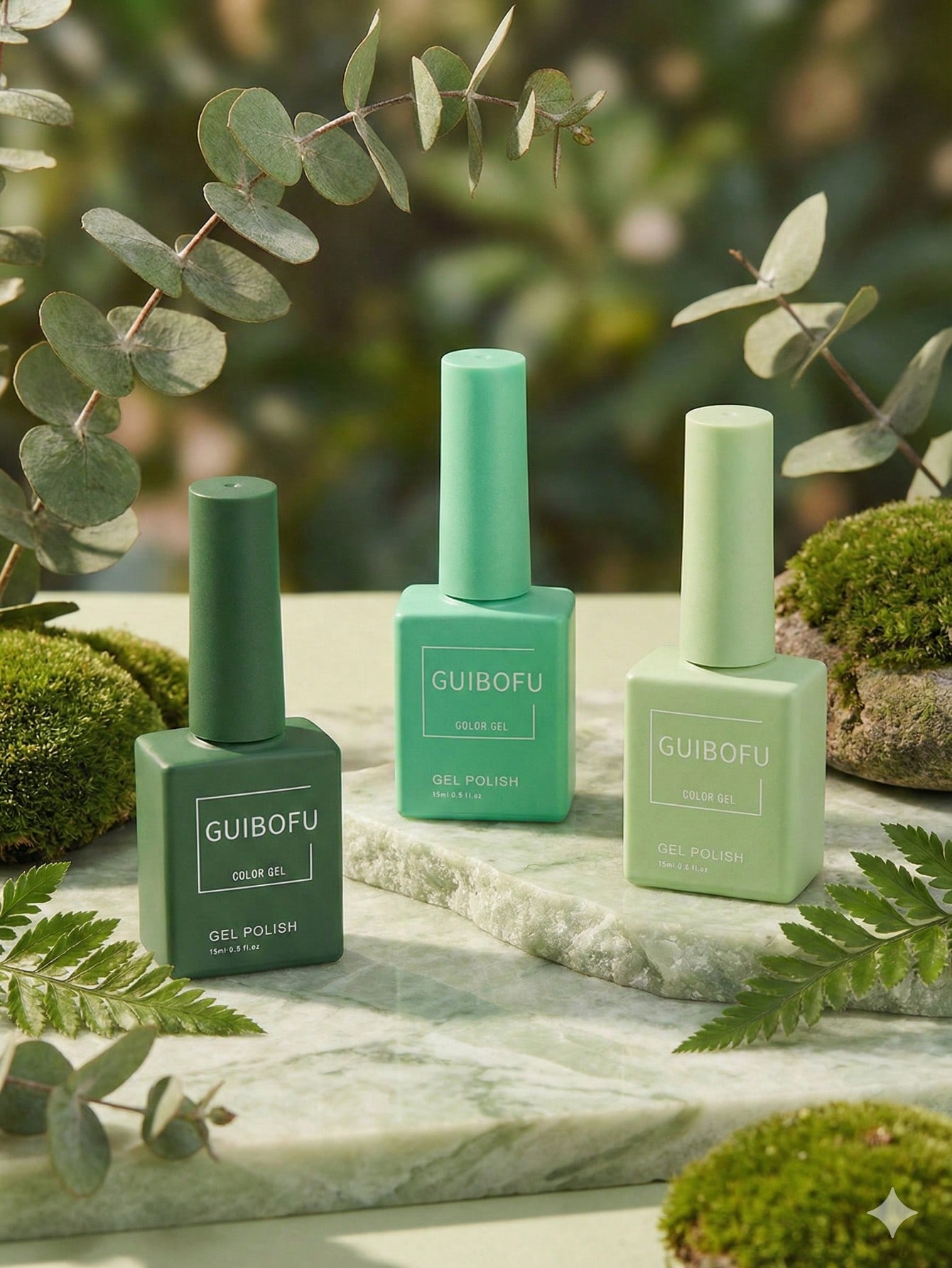 Set di 3 Smalti Gel Verde Fore - Nail Art Emerald Green recensione e prezzo