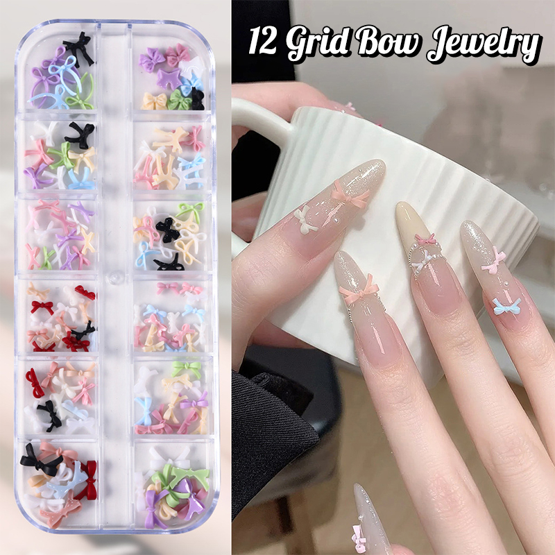 12 Griglia Colori multipli Bow - Nail Art Emerald recensione e prezzo