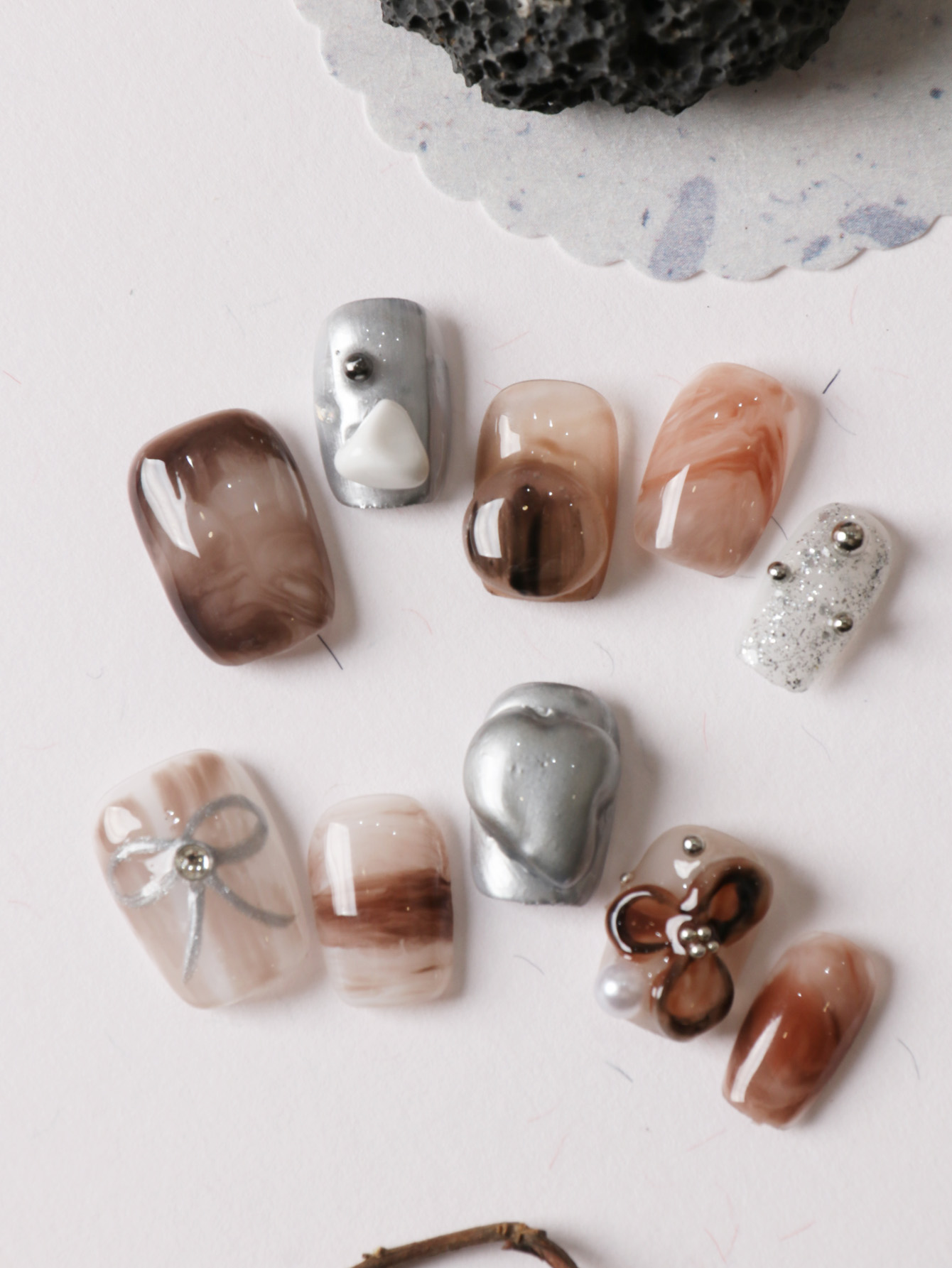 10 pezzi di unghie finte corte - Nail Adhesive Tab recensione e prezzo