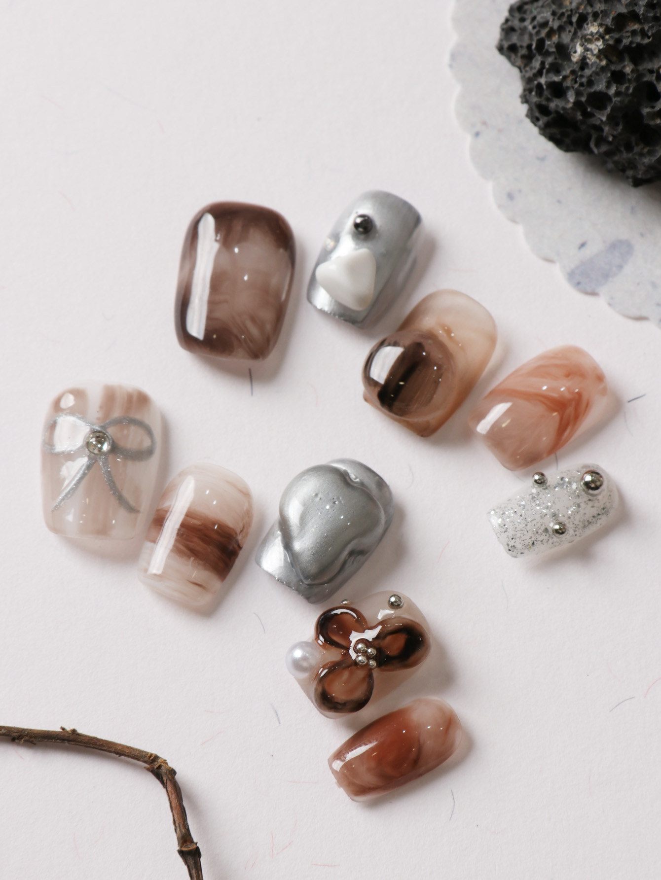 10 pezzi di unghie finte corte - Nail Adhesive Tab recensione e prezzo