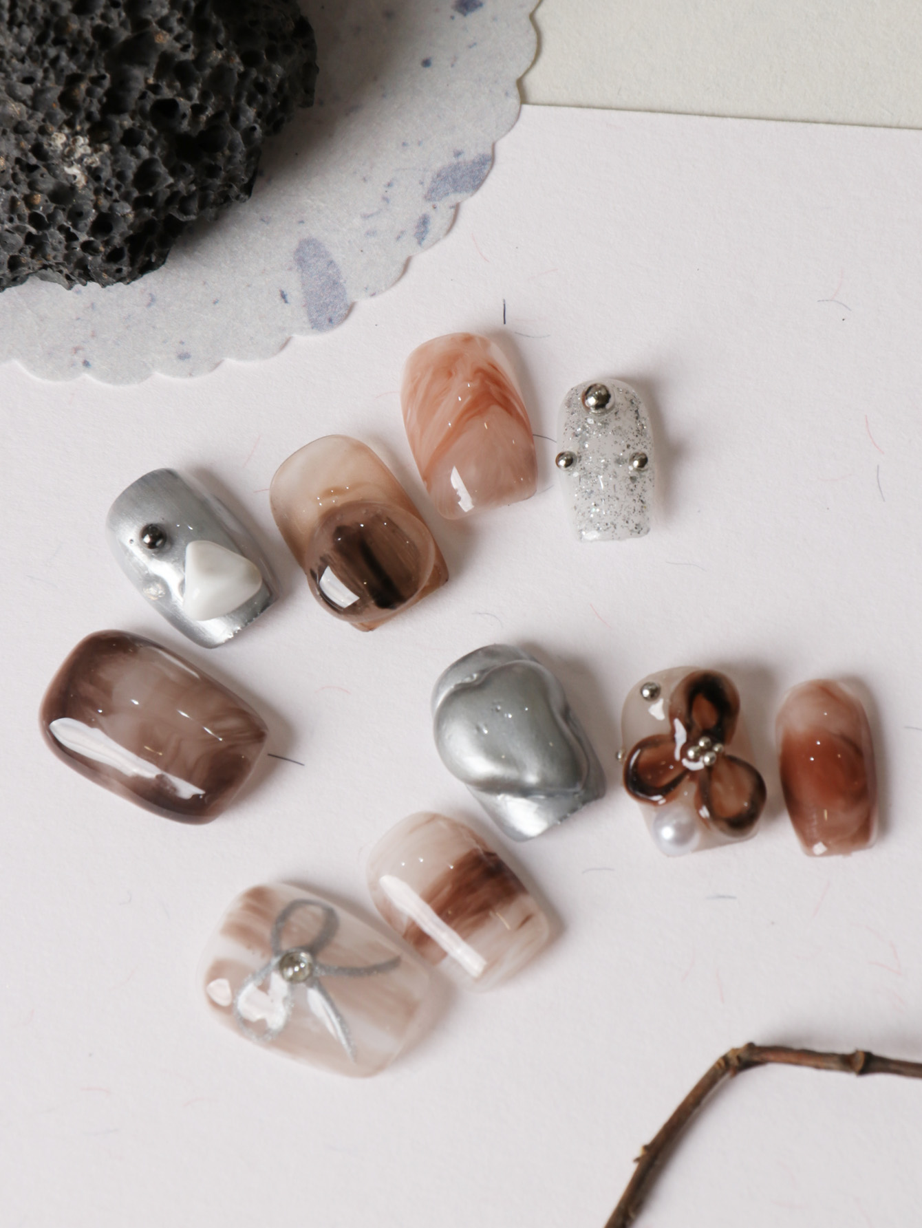 10 pezzi di unghie finte corte - Nail Adhesive Tab recensione e prezzo